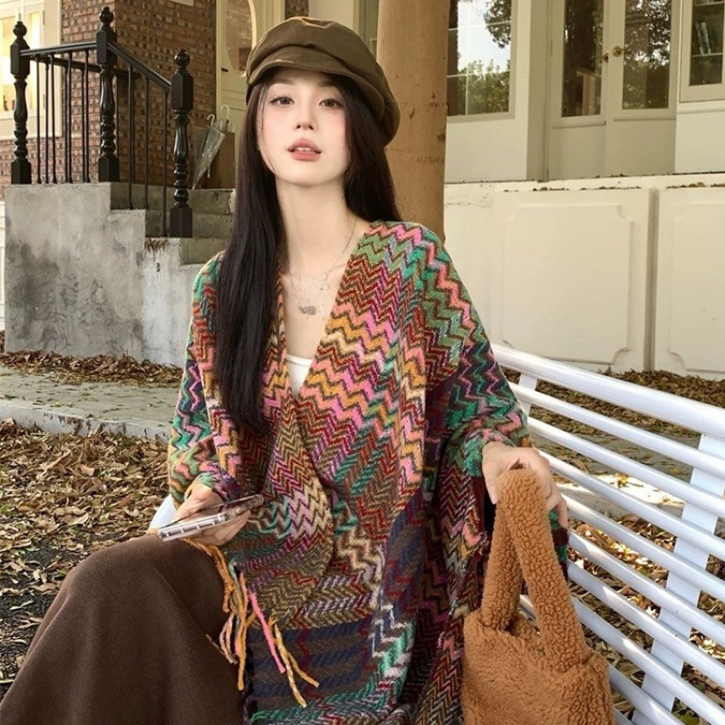 Go Ethnic Fashion - 110*175cm 에스닉 스타일 여행 숄 -