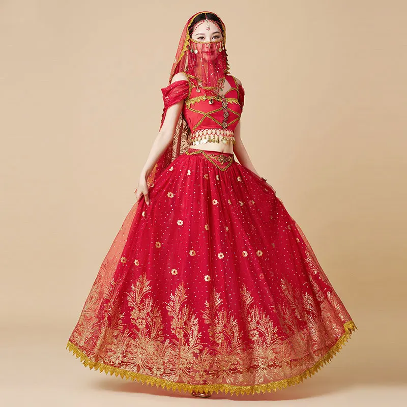 Ethnic Fashion India - 여성 축제 할로윈 코스프레 밸리 댄스