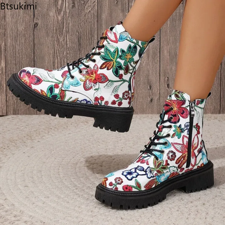 새로운 스타일의 여성용 부츠, 옆면에 지퍼가 달린 두꺼 - Ethnic Fashion Women 리뷰 및 가격