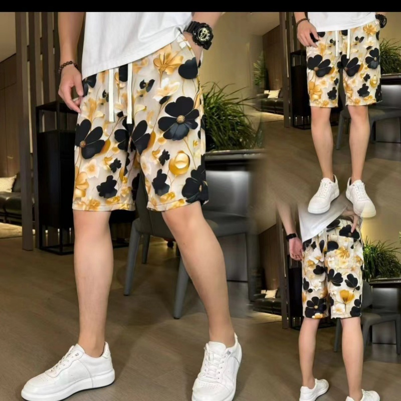 수묵화 타이다이 에스닉 스타일 꽃무늬 반바지, 경량 스 - New Ethnic Fashion 리뷰 및 가격